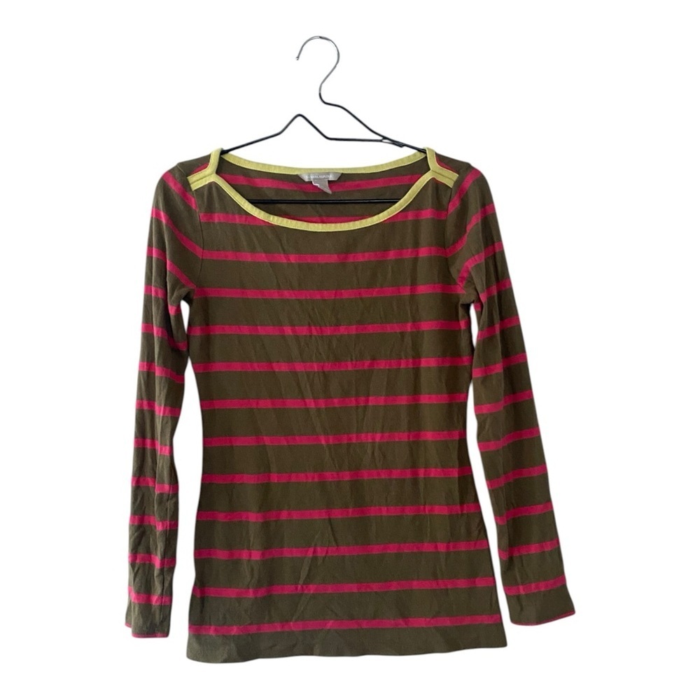 Banana Republic Timeless Striped Long Sleeve T Shirt Women’s Size Small Tee